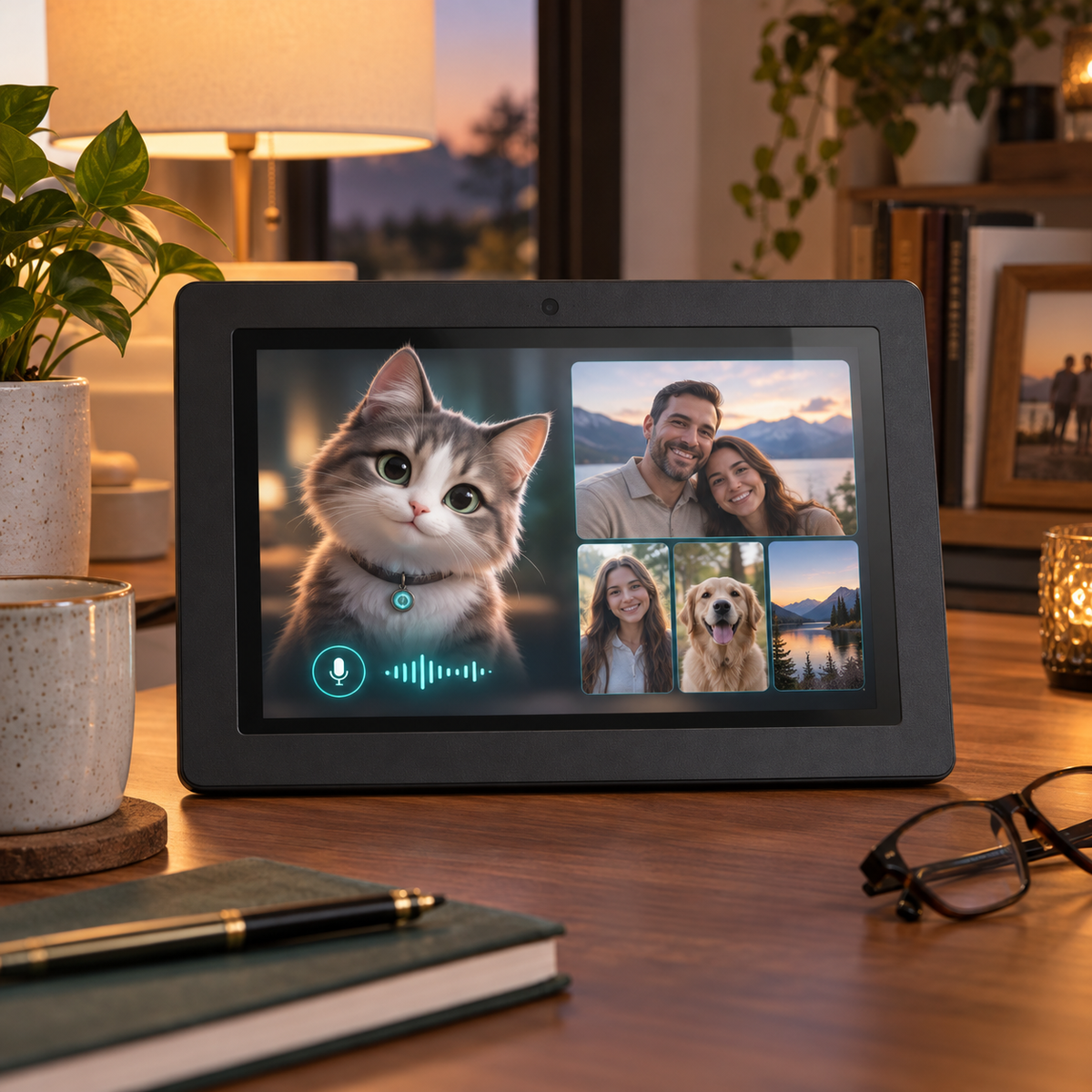 SightOcean Companion Frame 10 adult AI photo frame with voice companion